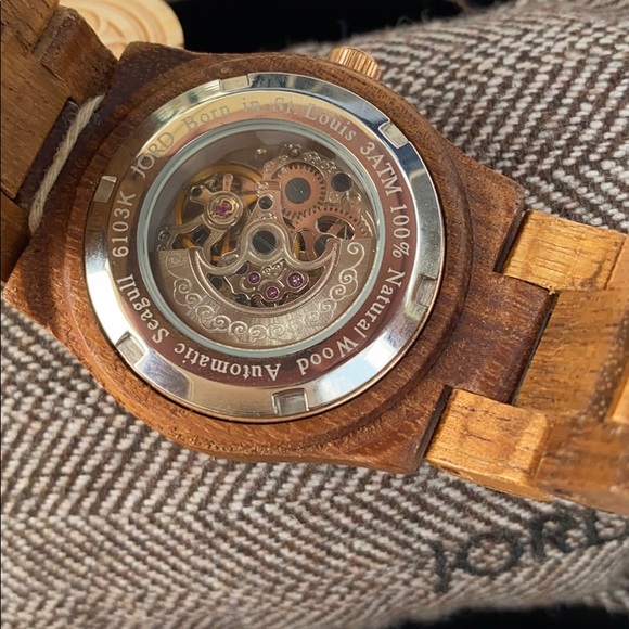 JORD 100% NATURAL WOOD AUTOMATIC SEAGULL WATCH ROSE GOLD Wooden Case ⭐️⭐️⭐️⭐️⭐️ - Picture 7 of 16